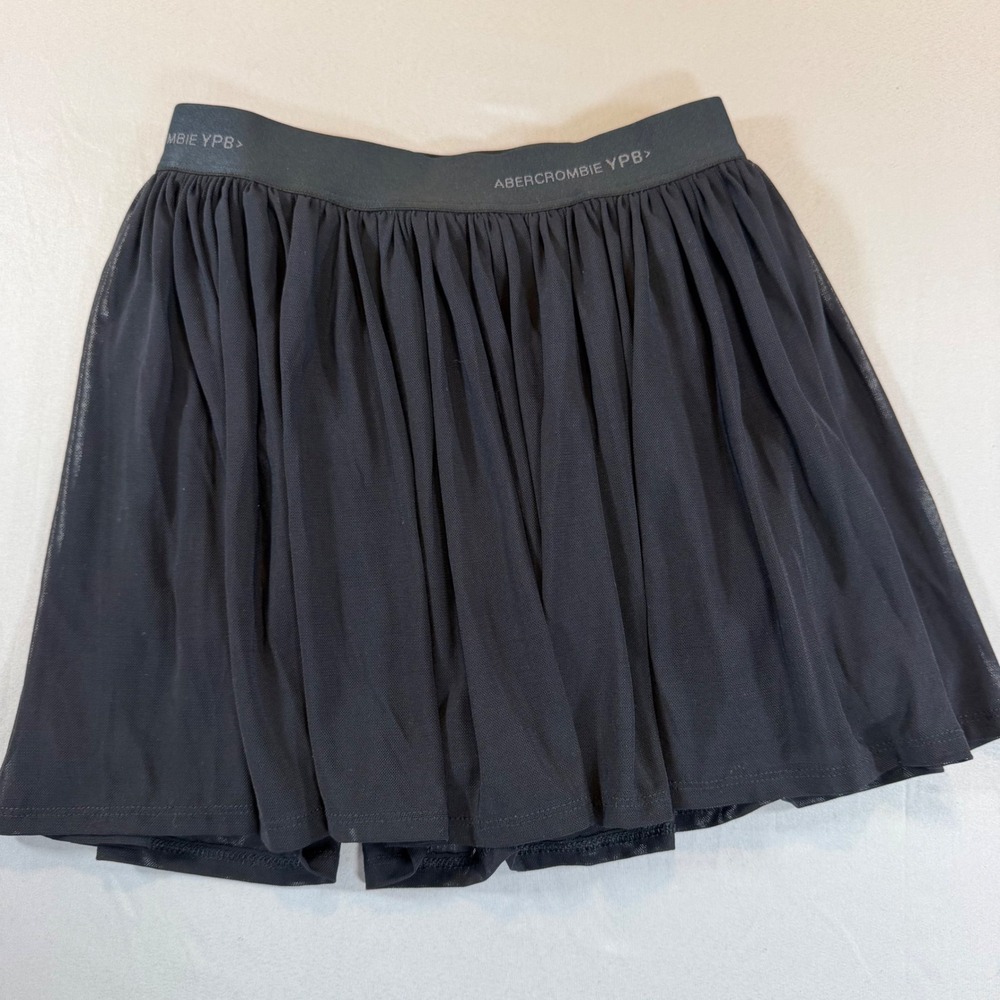 Abercrombie Kids YPB Black Mesh Active Skort Girls Size 7/8 Athletic Skirt